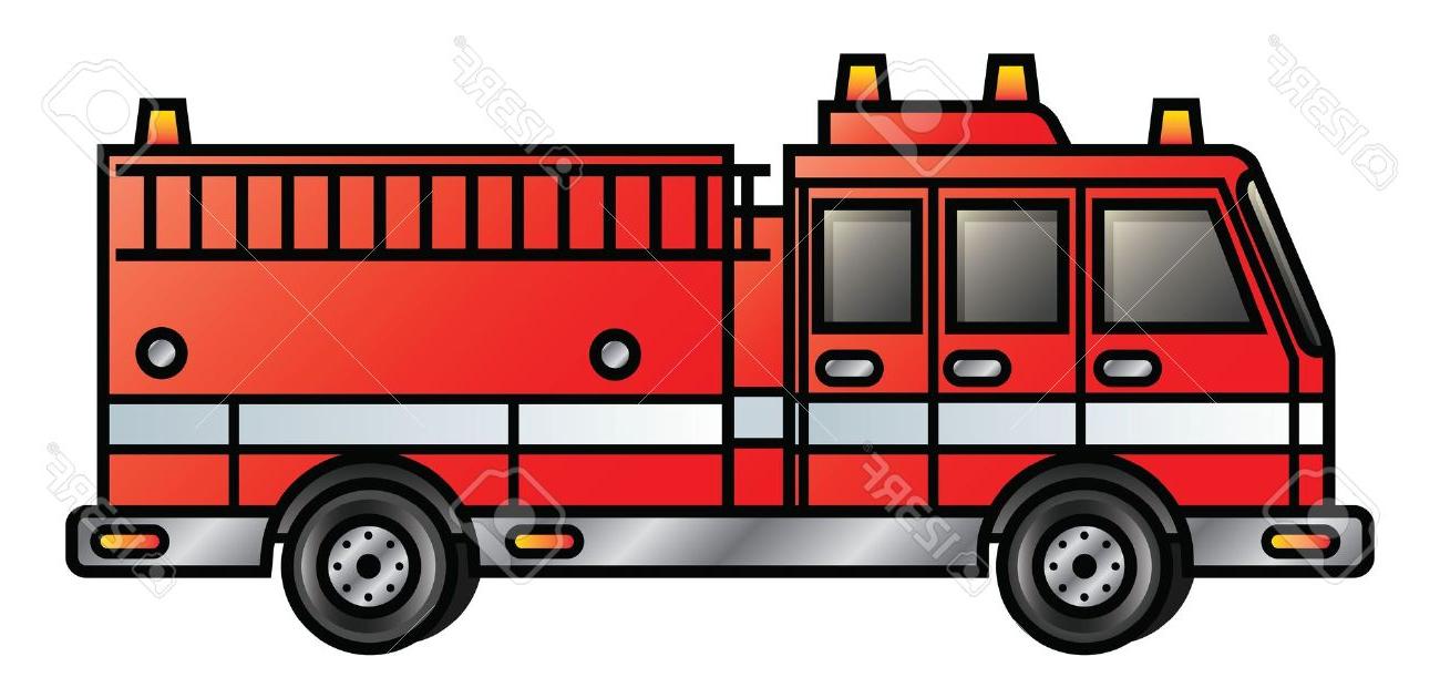 1300x630 Best Free Illustration Of Cartoon Fire Engine Stock Vector Truck File