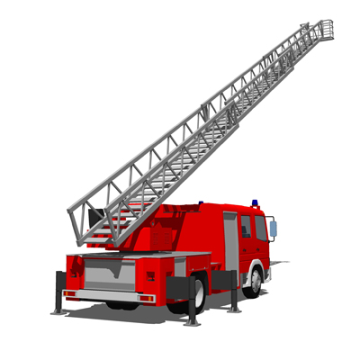 400x400 Fire Engine Fleet 3d Model