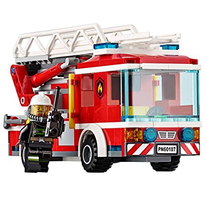 425x425 Lego City Fire Ladder Truck 60107 Cool Toy For Kids