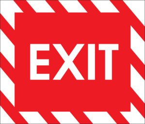 299x255 Exit Sign Clip Art