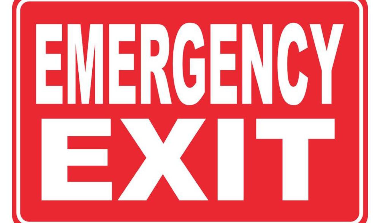 Fire Exit Sign Clipart | Free download on ClipArtMag