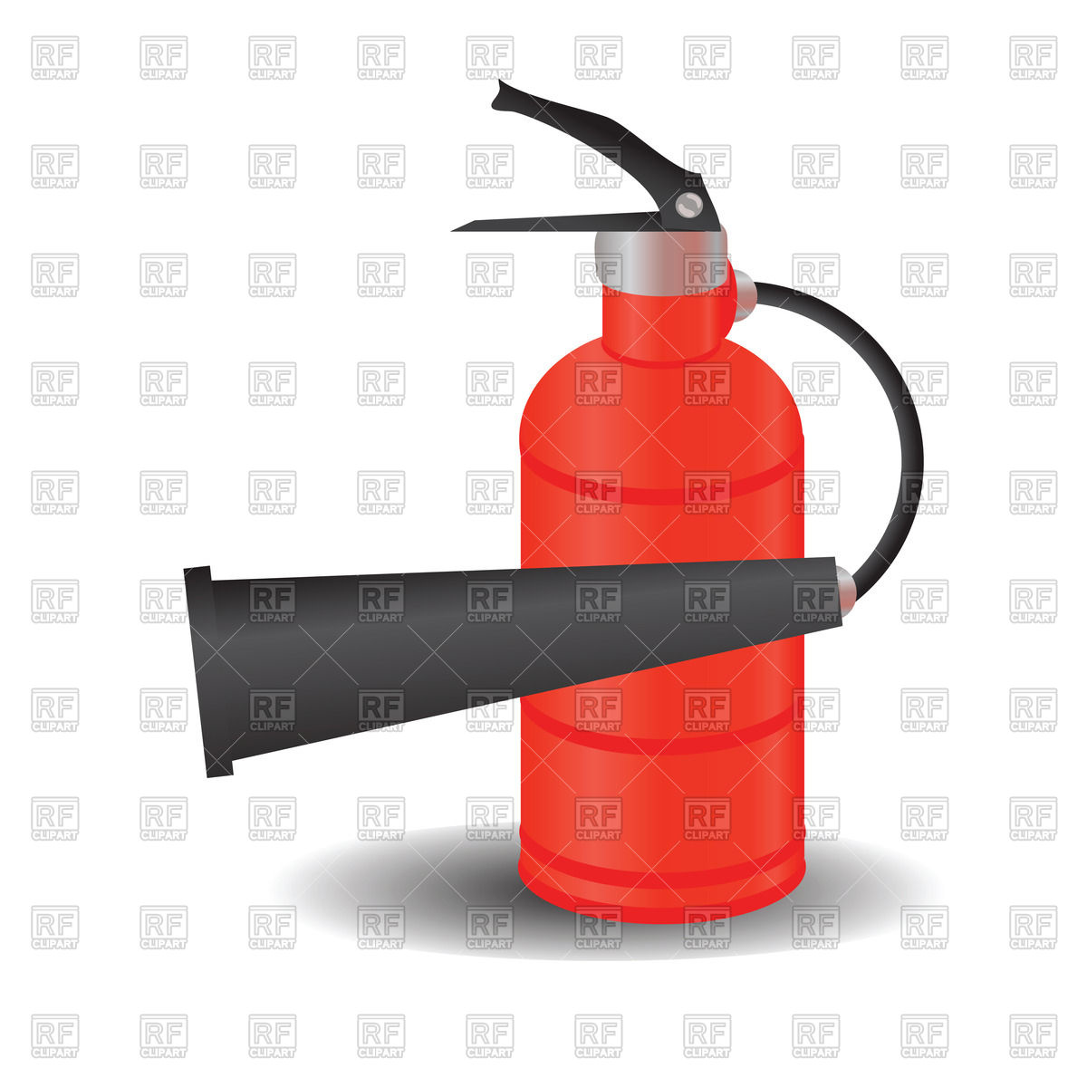 1200x1200 Fire Extinguisher With Bell Mouth Royalty Free Vector Clip Art