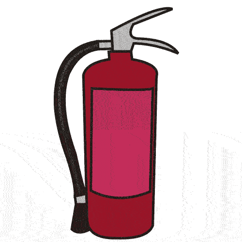 500x500 Free Fire Extinguisher Clipart Image