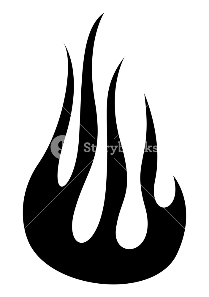 704x1000 Fire Flame Vector Element Royalty Free Stock Image