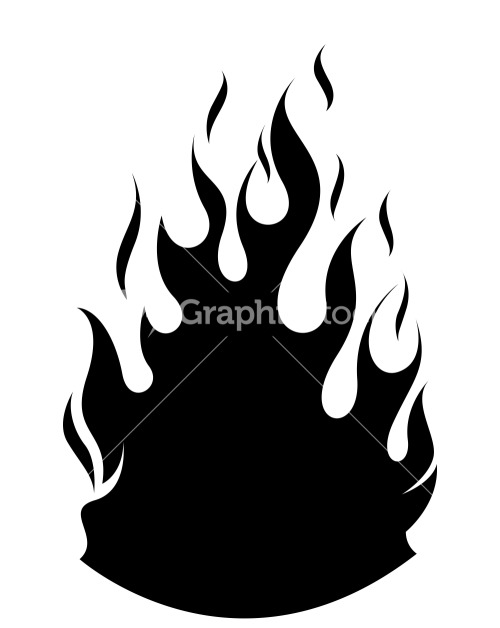 500x628 Flame Silhouette Clip Art