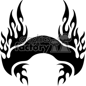 300x300 Black And White Fire Clipart Borders