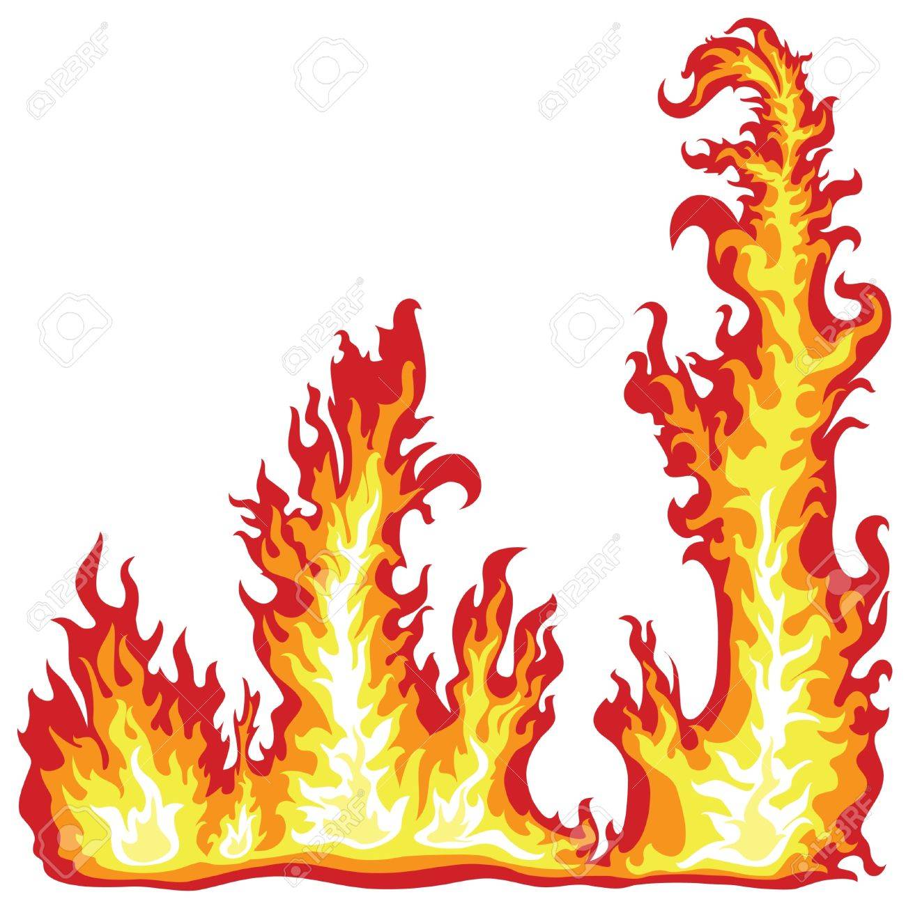 1300x1300 Fire Flames Frame