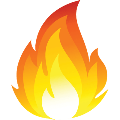 400x400 Cartoon Fire Flames Emoji Png Transparent