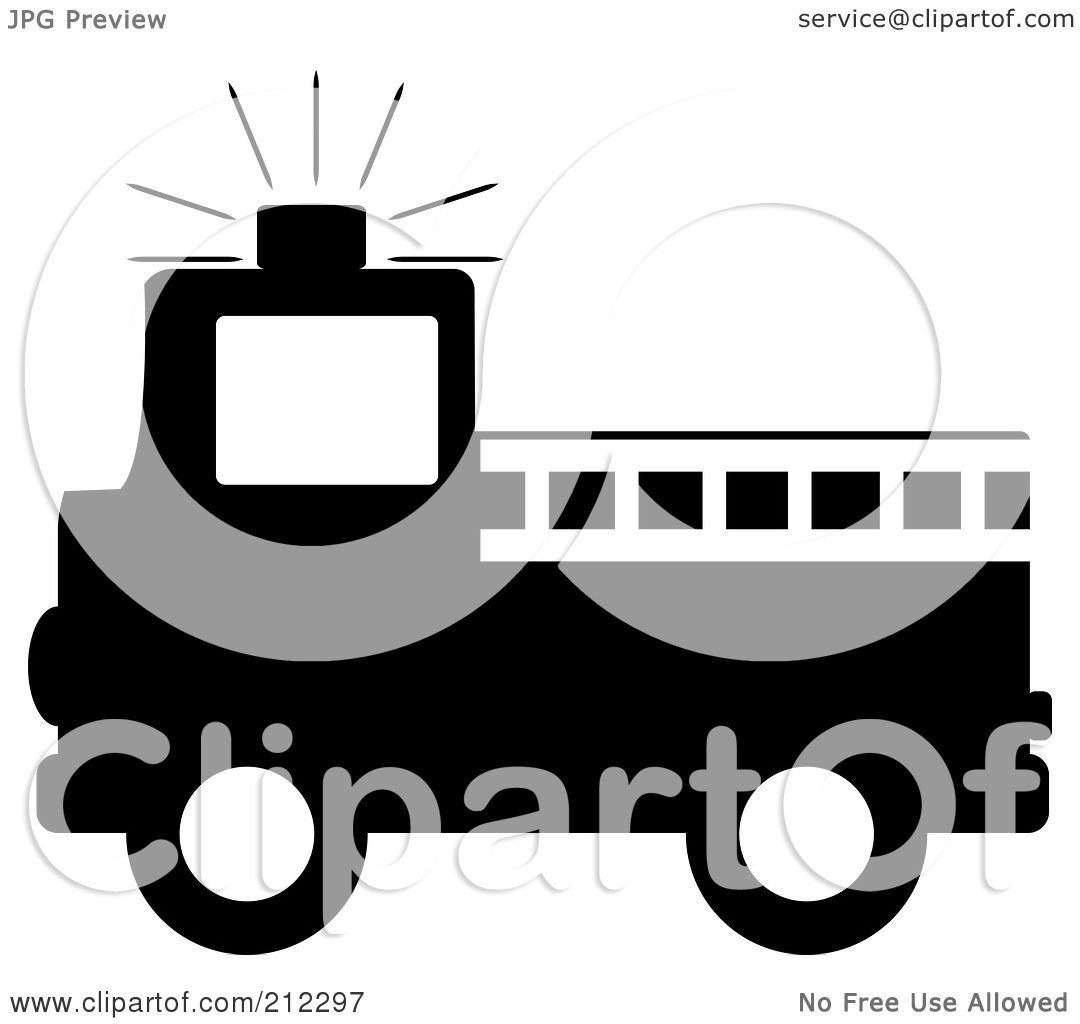 1080x1024 Fire Truck Ladder Clipart Black And White