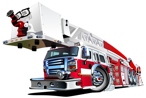 499x336 Cartoon Fire Truck Vector Material 03 Free Vectors Ui Download