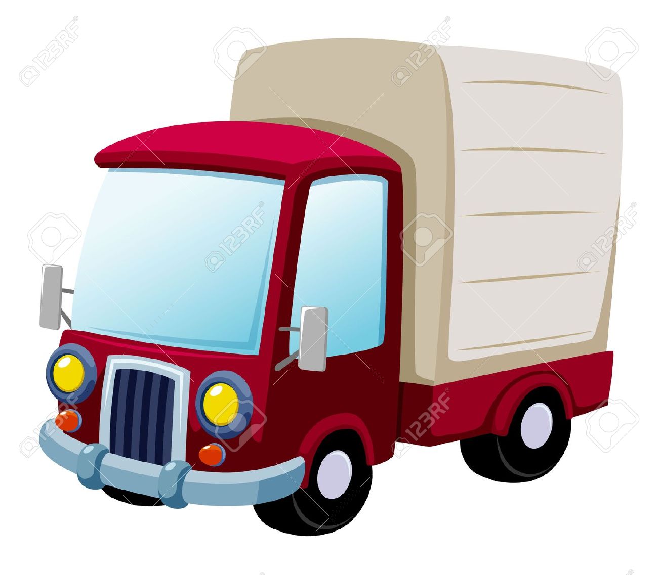 1300x1137 Cartoon Truck Clipart