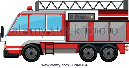450x239 Vector Of Ladder Fire Truck Stock Vector Art Amp Illustration