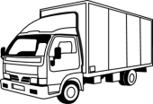170x116 Free Black And White Transportation Outline Clipart