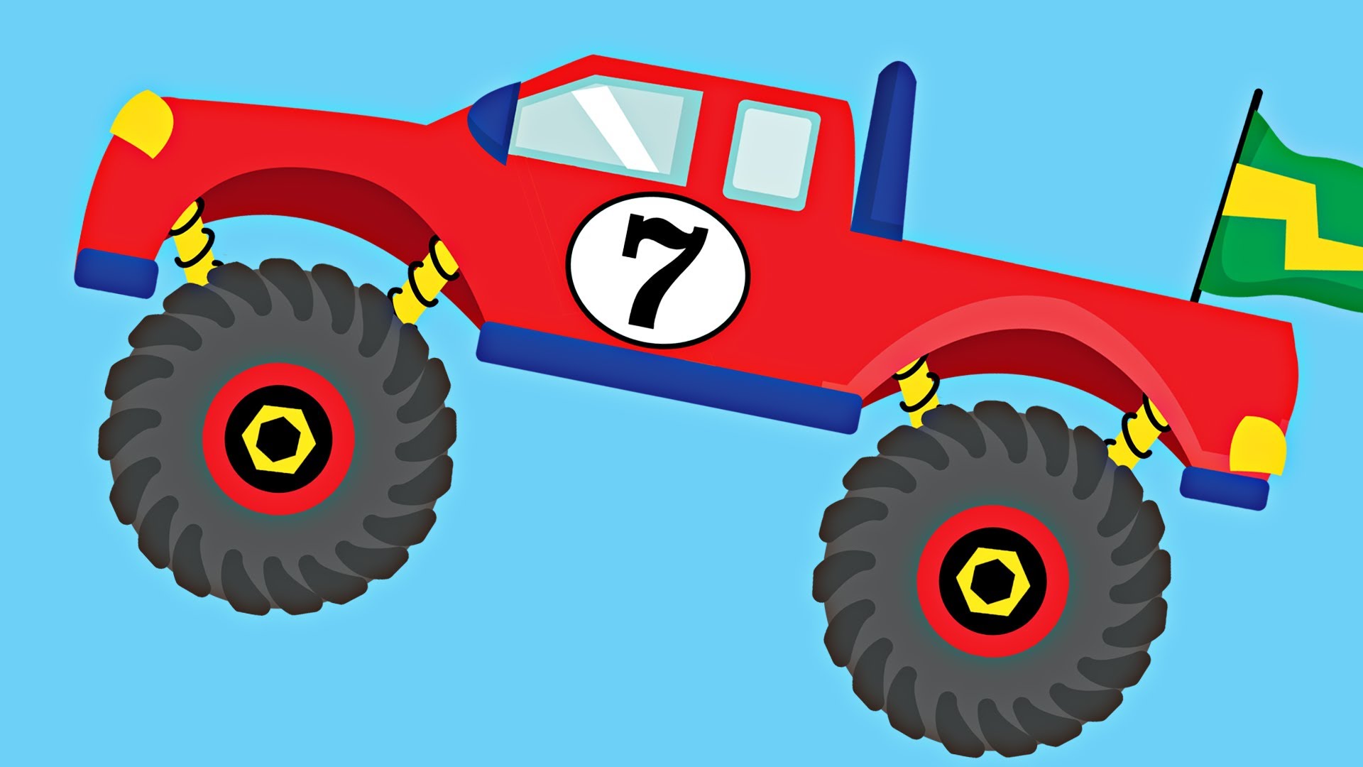1920x1080 Fire Truck Clipart Monster Truck