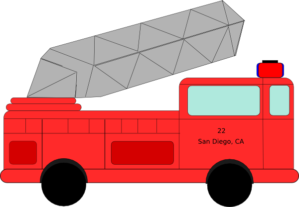 600x416 Fire Truck 22 Clip Art