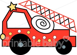 300x215 Firetruck Clipart