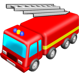 256x256 Fire Truck Clip Art