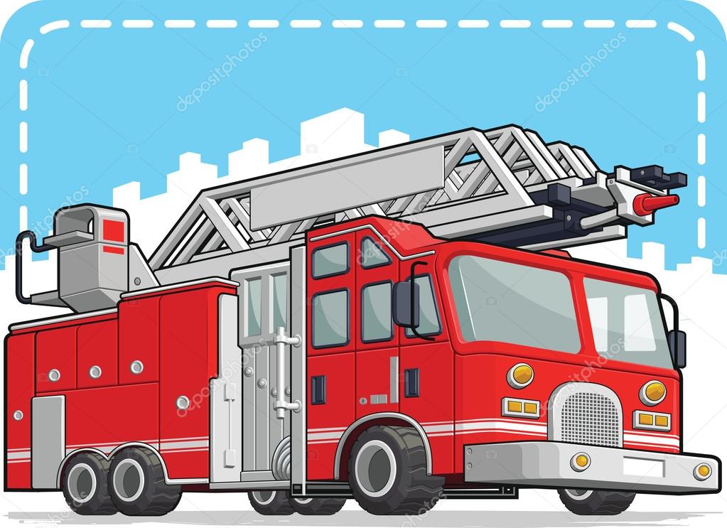 1023x743 Red Fire Truck Or Fire Engine Stock Vector Bluezace
