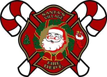 347x250 Santa Clipart Fireman