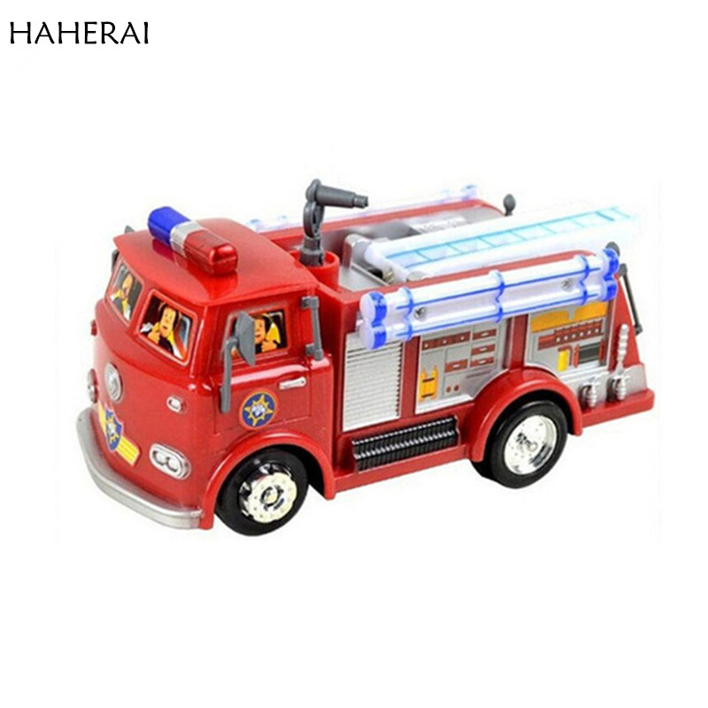 800x800 Fireman Sam Toy Truck Fire Truck Car With Music led Boy Toy