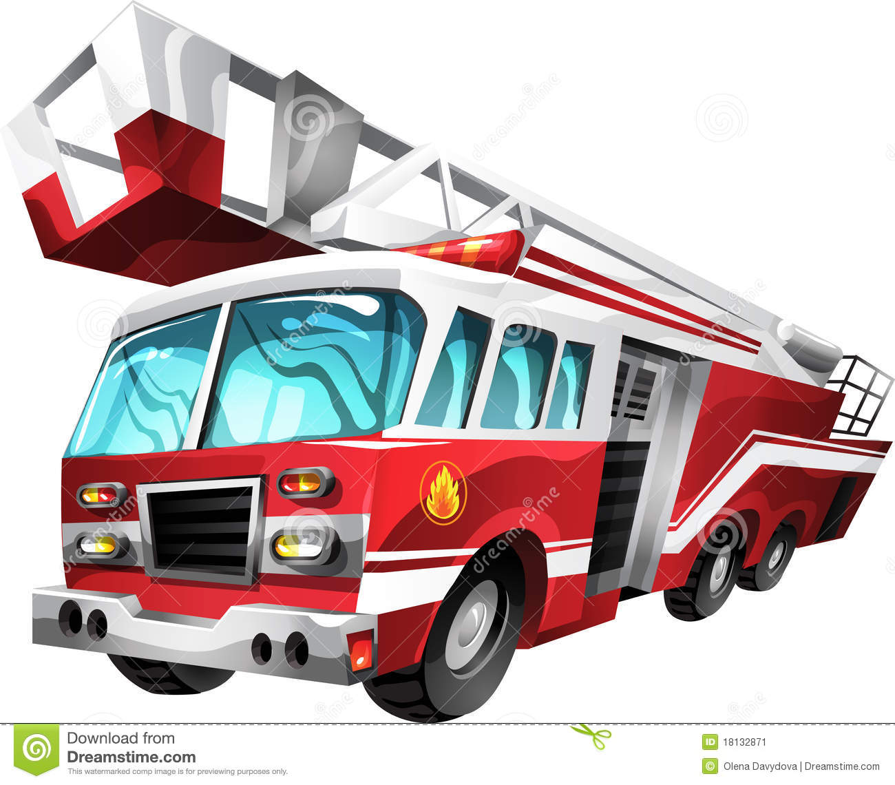 1300x1140 Fire Truck Cartoon Clipart Panda