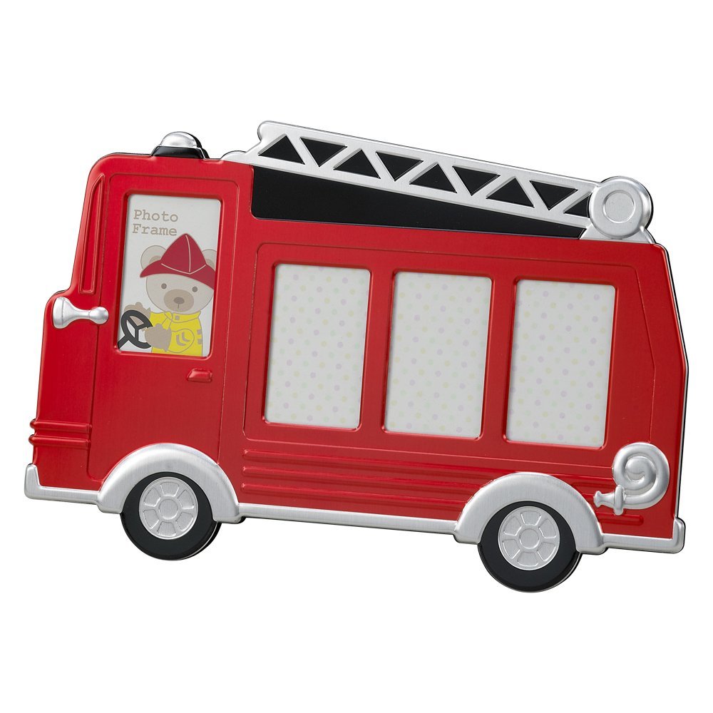 1000x1000 Red Fire Truck Frame Holds 4 Photos Baby