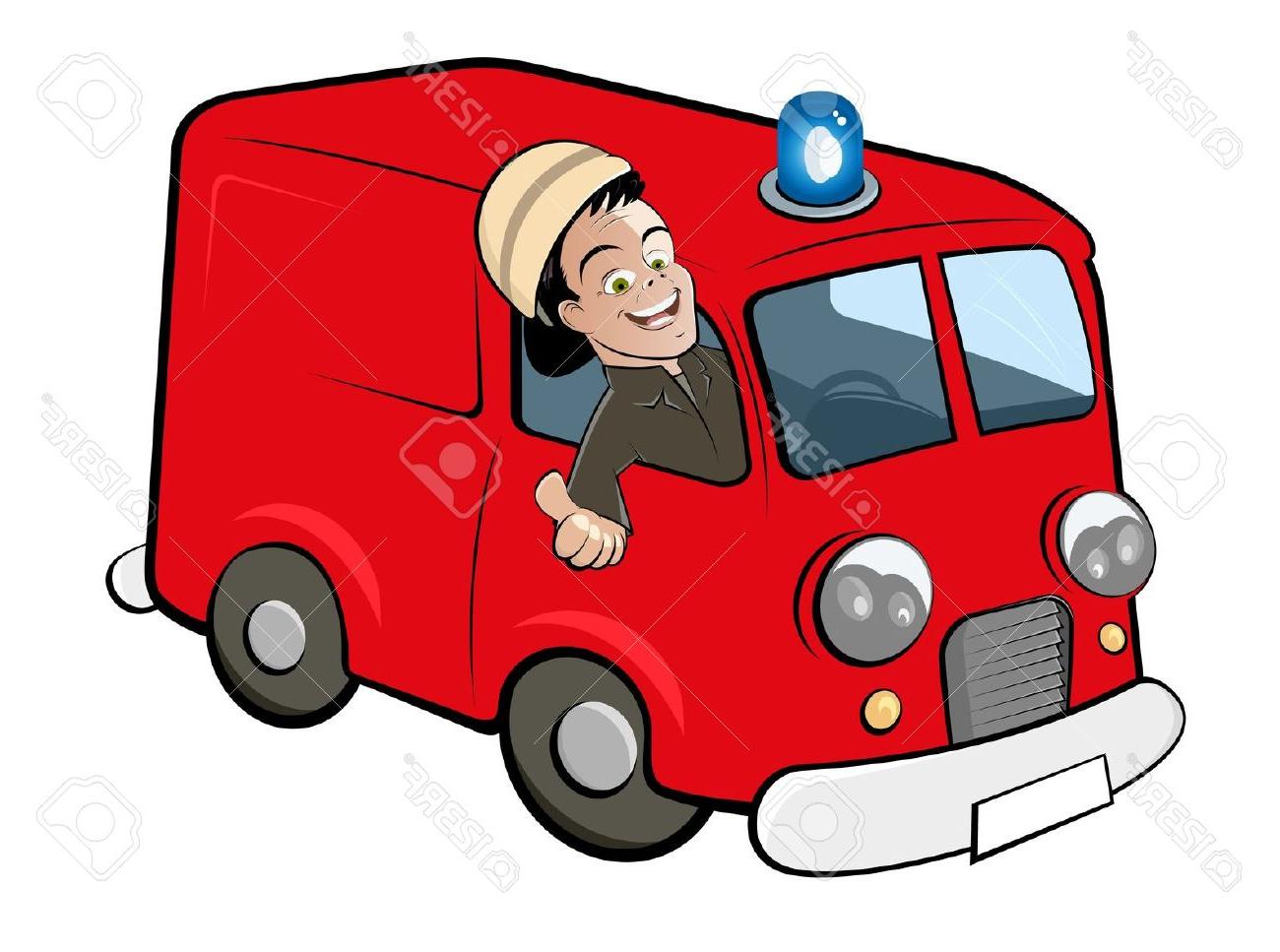 1300x967 Top 10 Cartoon Fire Truck Stock Vector Department Design