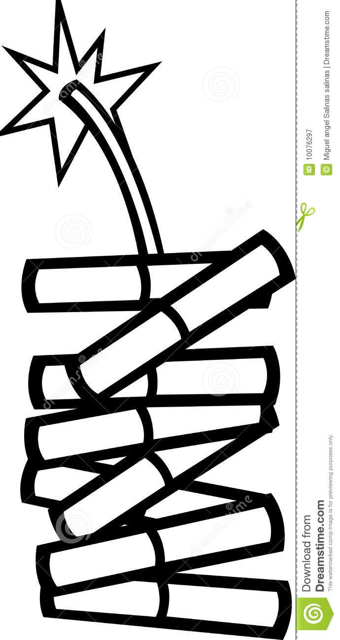 690x1300 Firework Clipart Black And White