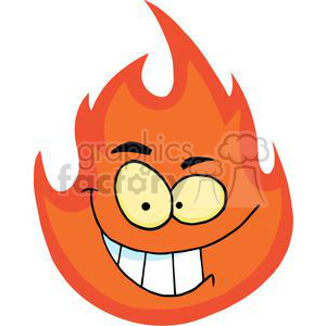 300x300 Royalty Free Cartoon Fireball 380549 Vector Clip Art Image