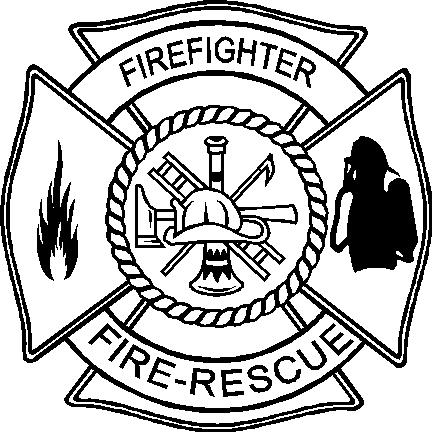 Firefighter Black And White | Free download on ClipArtMag