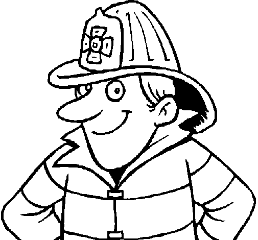 Firefighter Clipart Black And White | Free download on ClipArtMag