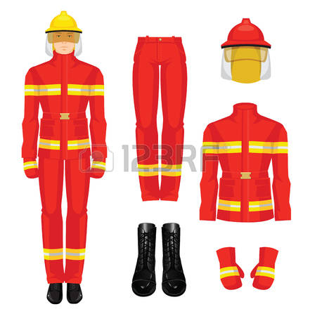 441x450 Firefighter Uniform Clipart