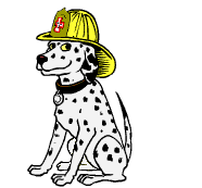 186x173 Firefighter Dog Clipart Collection