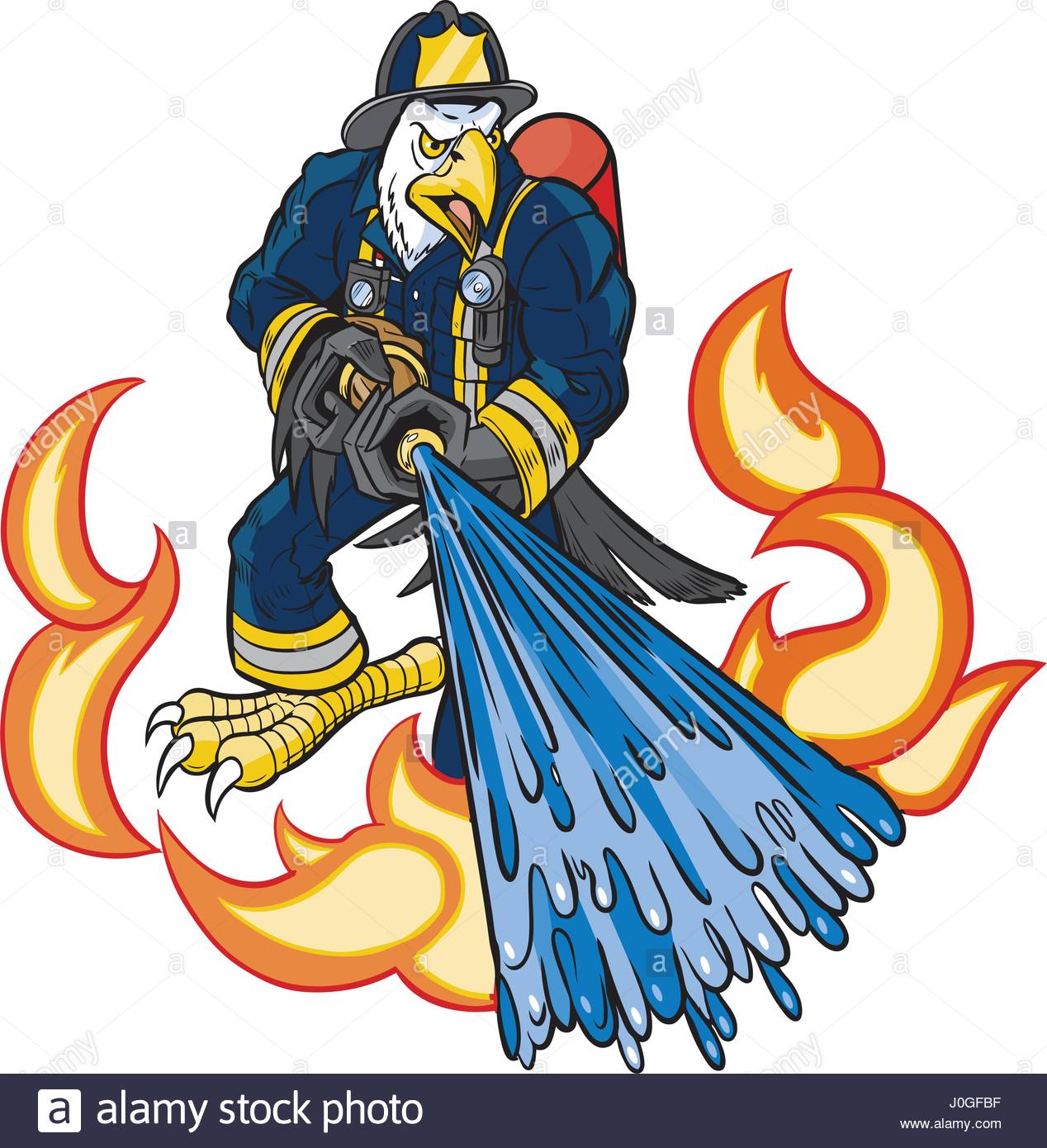 1268x1390 Vector Cartoon Clip Art Illustration Of A Tough Mean Bald Eagle