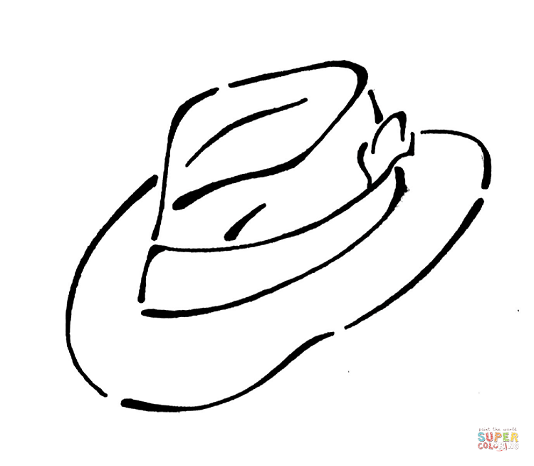 750x654 Top 86 Hat Coloring Pages