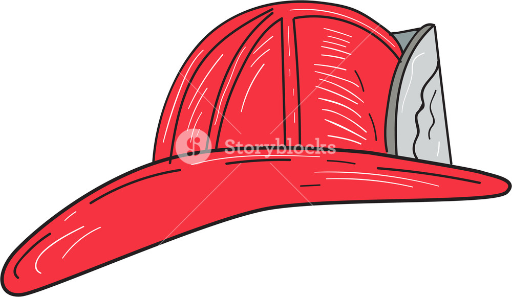 1000x581 Drawing Sketch Style Of A Vintage Fireman Fire Fighter Helmet
