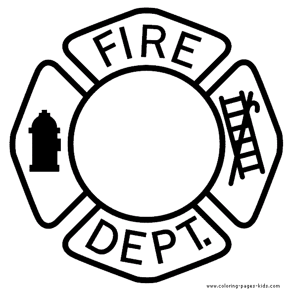590x590 Fire Department Logo Color Page Scrapbook