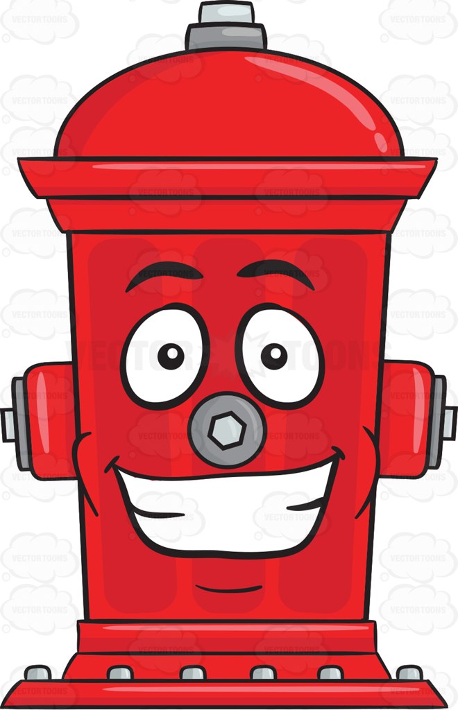 660x1024 Fire Hydrant With Big Grin On Face Emoji Vector Clipart