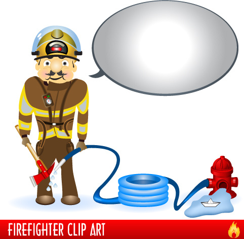 482x471 Firefighter Firefighting Tool Design Free Vector Download (1,492