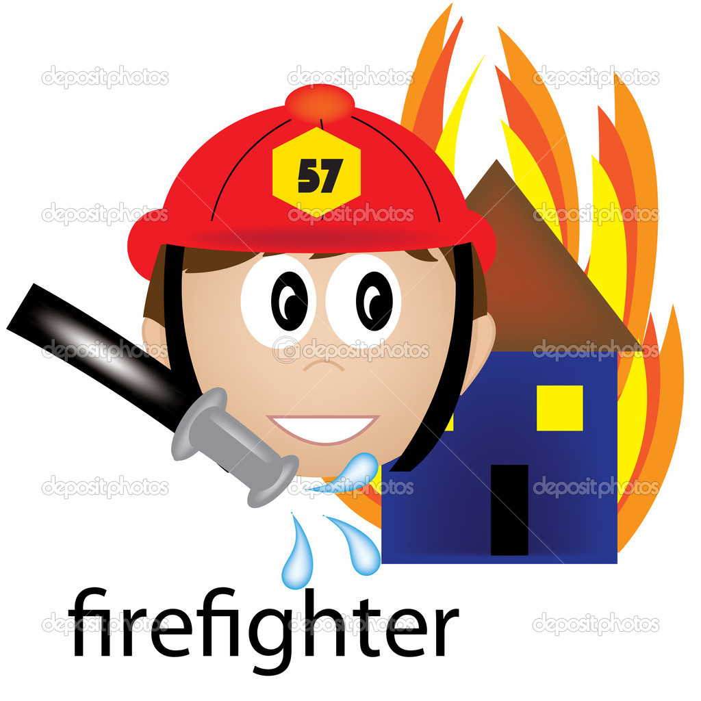 1024x1024 Firefighting Job Clipart