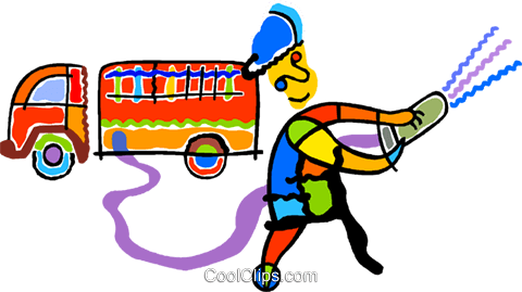 480x269 Firefighter Royalty Free Vector Clip Art Illustration Vc013902