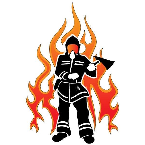 600x600 Firefighter Silhouette Clip Art Clipart Panda
