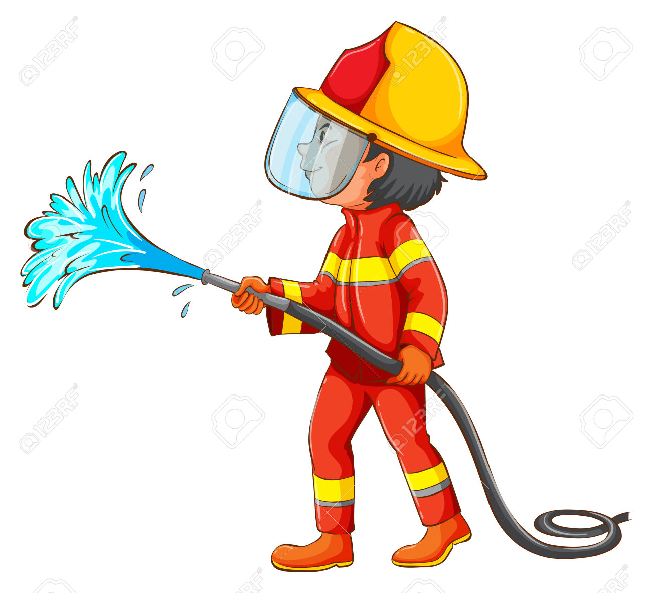 1300x1183 Firefighter Clipart Water Hose