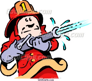 300x264 Cartoon Fireman Vector Clip Art