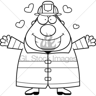 325x325 Cartoon Fireman Angry Gl Stock Images