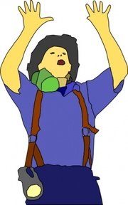 180x288 Fireman Asking For Support, Free Vector