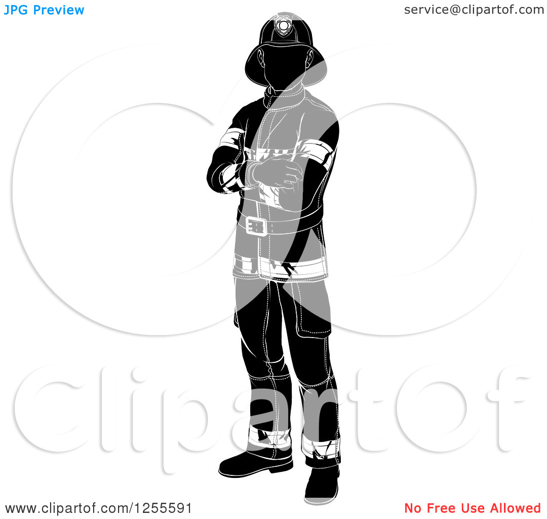 1080x1024 Fireman Clipart Silhouette