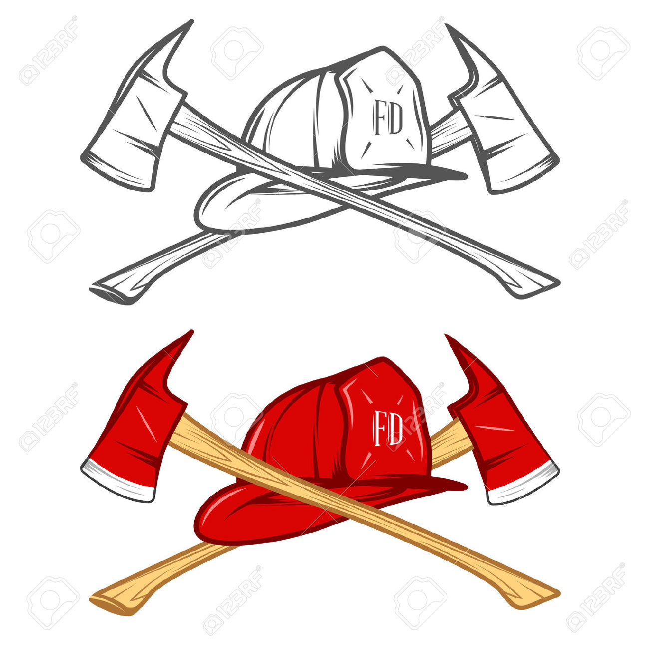 1300x1300 Fireman With Axe Clipart