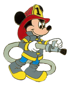 288x353 Mickey Mouse Firefighter Clipart
