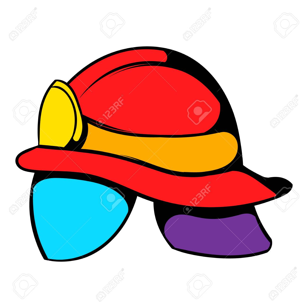 1300x1300 Helmet For A Firefighter Icon, Icon Cartoon Royalty Free Cliparts